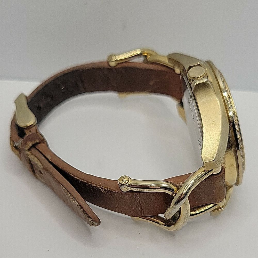 Fossil Riley ES3723 Women's Brown Leather Analog Silver Dial Quartz Watch DE19 - Picture 9 of 10